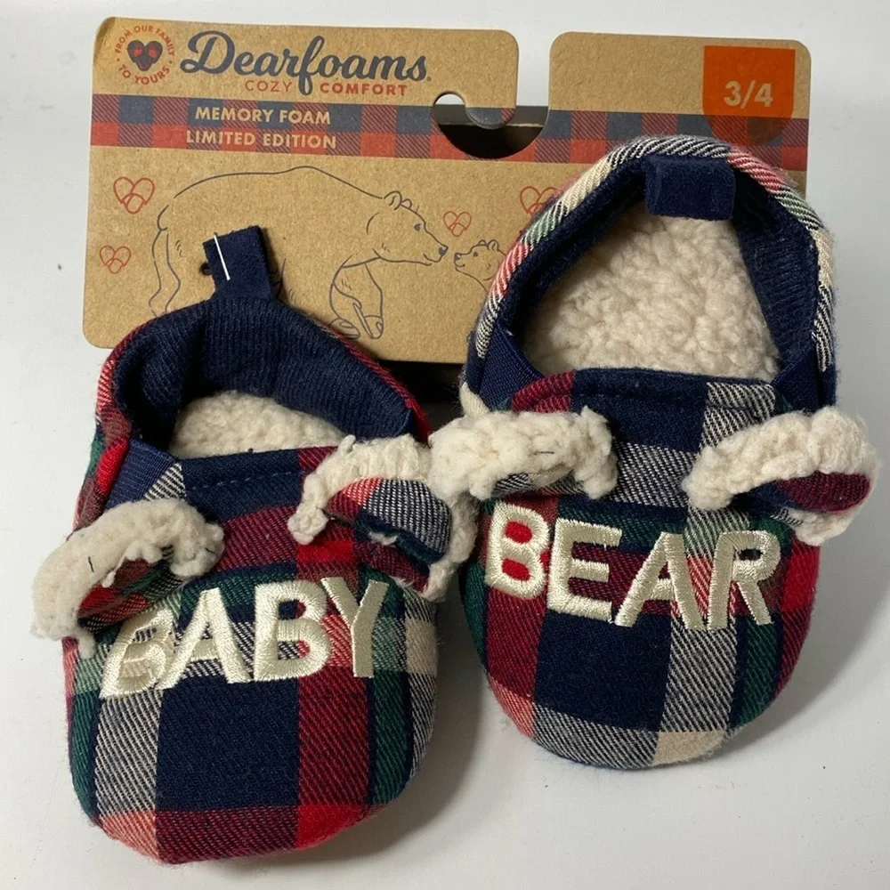 Dearfoams for Babies Sz 3-4 NWT